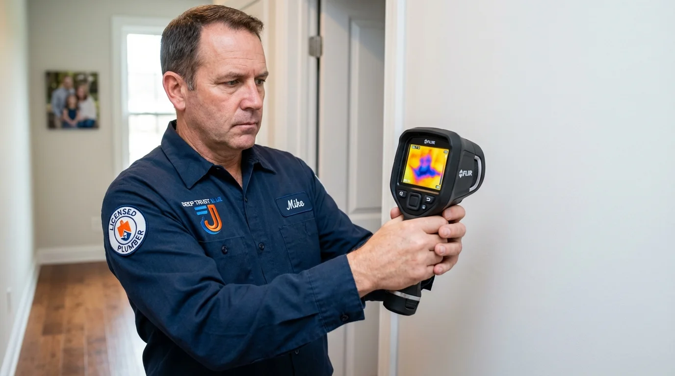 Thermal imaging leak detection by Johns Plumbing LLC in Westwood